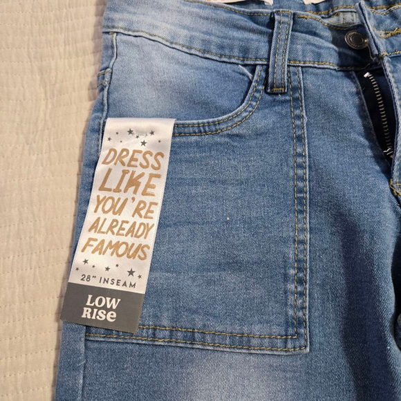 Women Celebrity Ace Jeans Size 1/25 Blue Denim 90's Straight - Picture 4 of 11